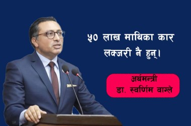 ५० लाख मुनिका ईभीको मूल्य घट्छ, आरडीएफ आधा घटाउँछौं : अर्थमन्त्री_img