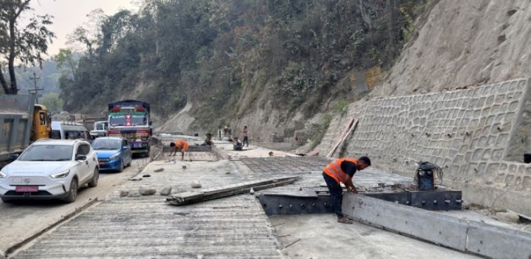 दाउन्ने पूर्वी खण्डमा एकतर्फी ढलान सकियो_img