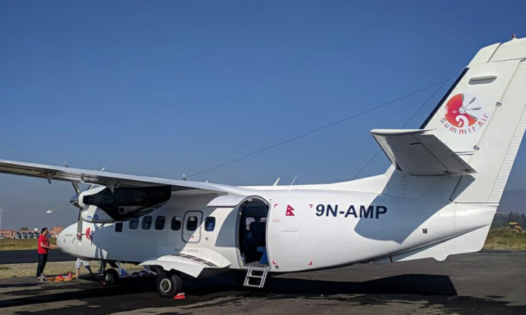 दुर्घटनाबाट बच्यो समिट एयरको विमान_img