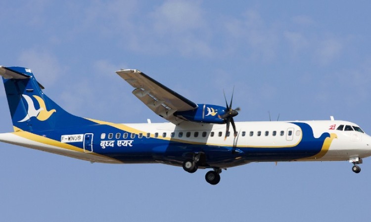 बुद्ध एयरको नयाँ एटिआर जहाज काठमाडौँमा_img