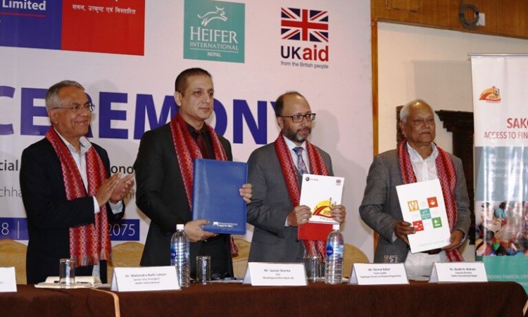 माछापुच्छ्रे बैंक, युकेएड सक्षम र हेफर इन्टरनेशल नेपालबीच सरलीकृत ऋण सम्झौता_img