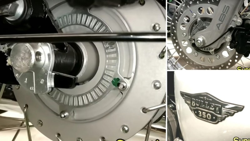 बुलेट ३५० डबल च्यानल एबीएसमा, रियरमा ड्रम ब्रेक नै यथावत