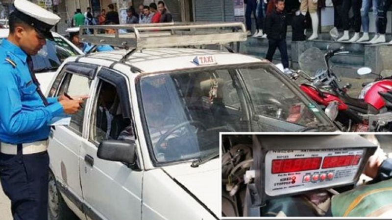 यात्रु ठग्ने साढे १२ हजार ट्याक्सी चालक कारबाहीमा