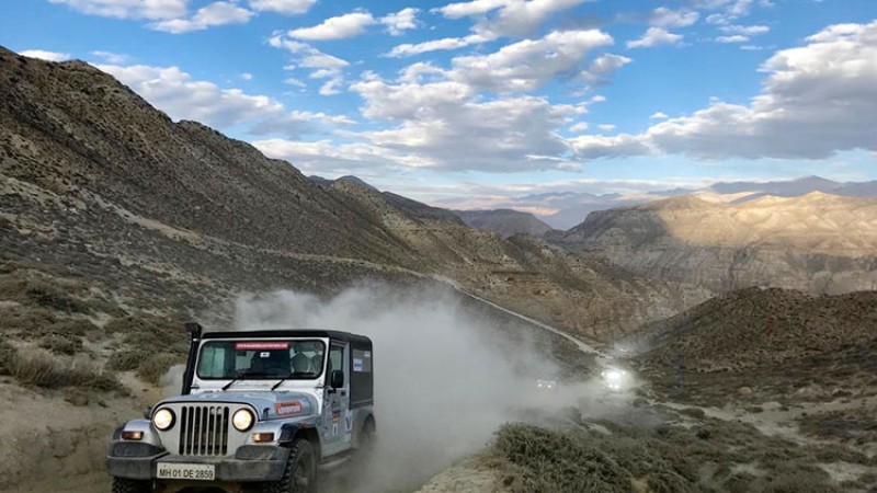 महिन्द्रा थार, स्कर्पियो र अद्भुद अपर मुस्ताङ