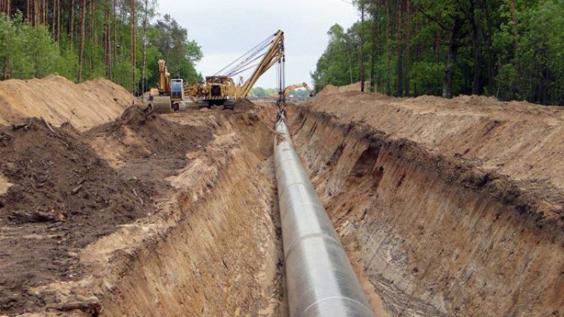 पाइप लाइन निर्माणको काम रोकियो
