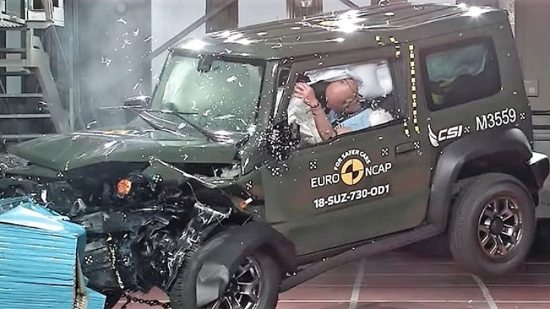 क्र्यास टेस्टमा सुजुकी जिम्नीको कमजोर प्रदर्शन, यस्तो छ रेटिङ