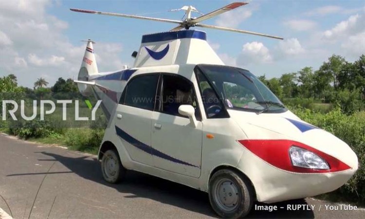 टाटाको नानो कार मोडिफाइ गरेर हेलिकप्टर बनाएपछि… (भिडियाे सहित)_img