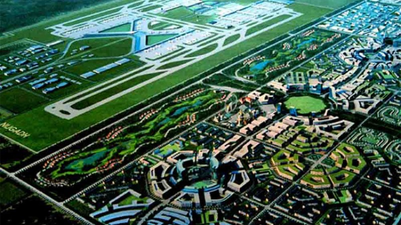 निजगढ विमानस्थलमा तीनवटा धावन मार्ग