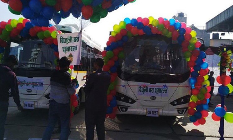 साझाकाे विद्युतीय बस सेवा उद्घाटन_img