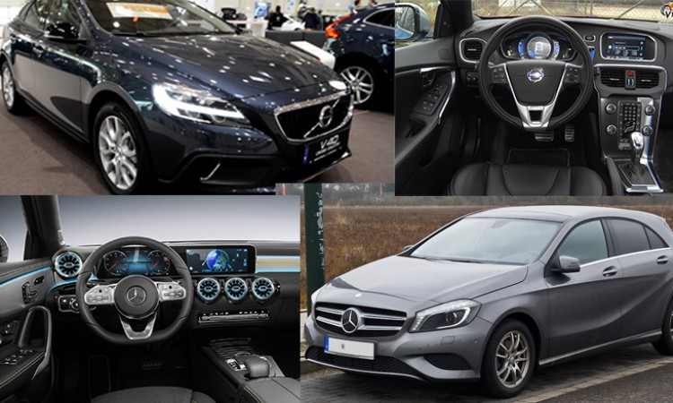 लग्जरी कार मर्सिडिज बेन्च ए–क्लास भर्सेस भोल्भो भी–४०_img