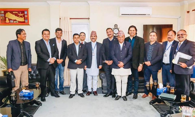 नाडा प्रतिनिधि मण्डल र उद्योग वाणिज्य तथा आपूर्ति मन्त्रालयका सचिवबीच छलफल_img
