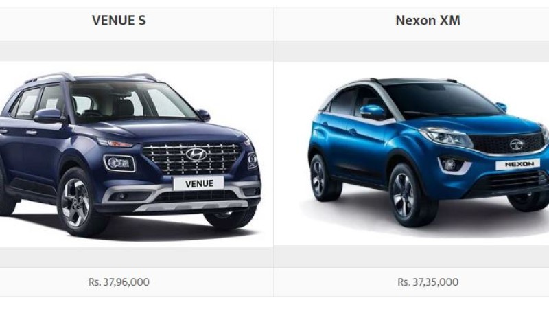 कार कम्पेयरः हुन्डाई भेन्यू र टाटा नेक्सनमा कुन राम्रो ? यस्ता छन् फिचर र मूल्य