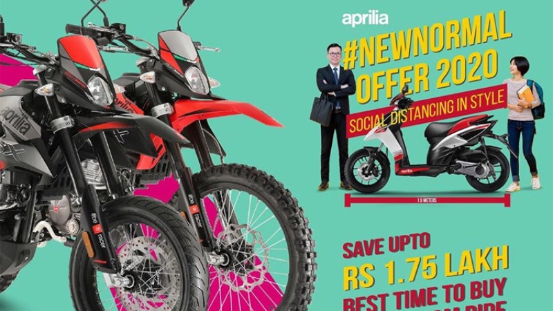 अप्रिलियाको अफरः एउटै डर्ट बाइकमा १ लाख ७५ हजार छुट