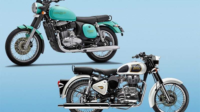 रोयल इन्फिल्ड क्लासिक ३५० किन्ने कि जावा ४२