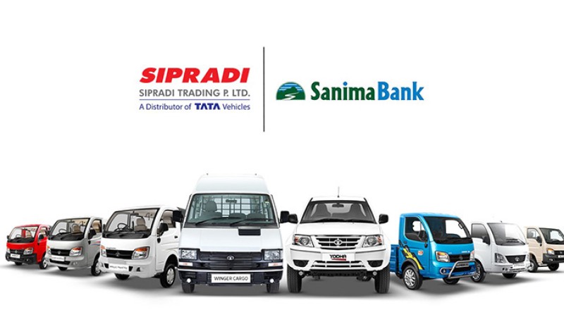 टाटाका कमर्शियल गाडीमा सानिमा बैंकले सहुलियतपूर्ण कर्जा दिने