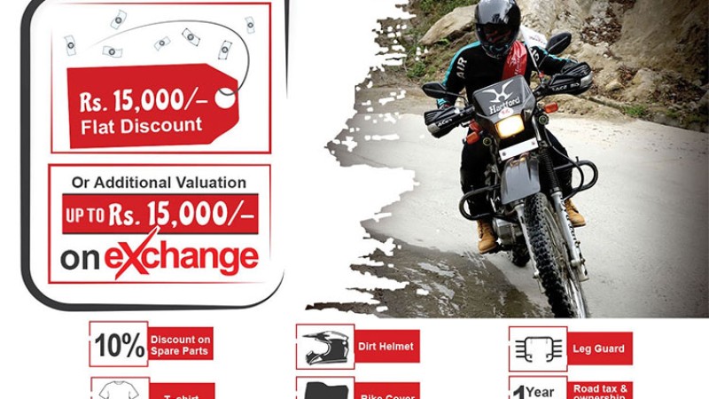 भीआर मोटरसाइकल किन्दा १५ हजार छुट पाइने, यस्ता छन् अन्य अफर