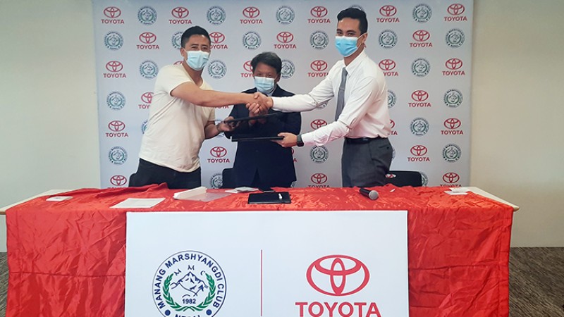 मनाङ मर्स्याङदी क्लबसँग जाेडियाे टोयोटा