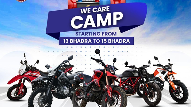 उपत्यकाका तीन वटै सर्भिस सेन्टरमा तीन दिन ‘मोटरहेड वी केयर क्याम्प’ सञ्चालन हुने