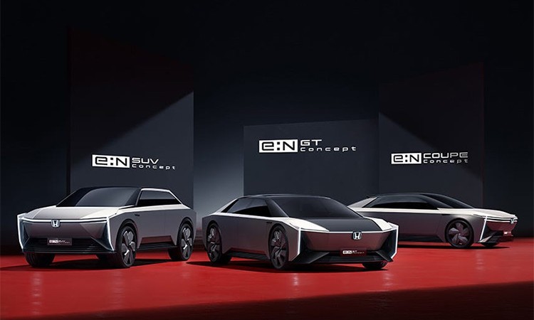 होन्डाले देखायो एकै पटक ५ इलेक्ट्रीक कार_img