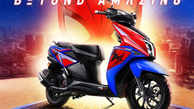 स्पाइडर म्यान र थोर भेरियन्टमा टीभीएस एनटर्क