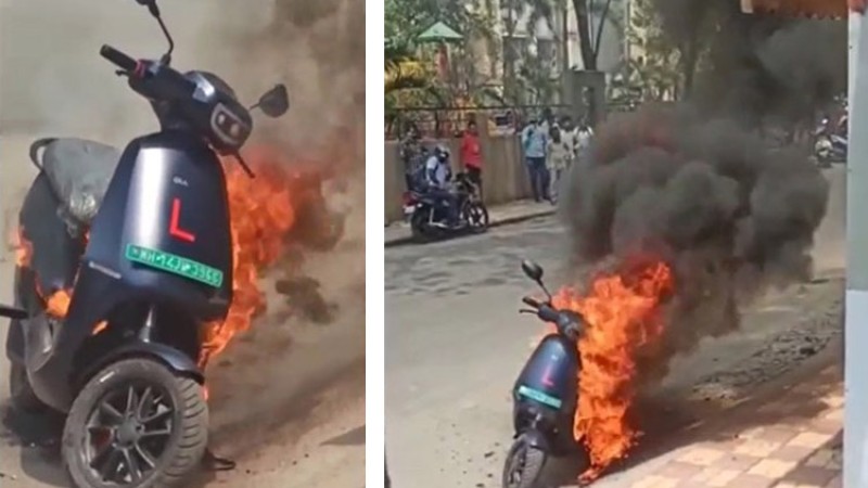 बहुचर्चित ओला इलेक्ट्रीक स्कुटरमा आगलागी