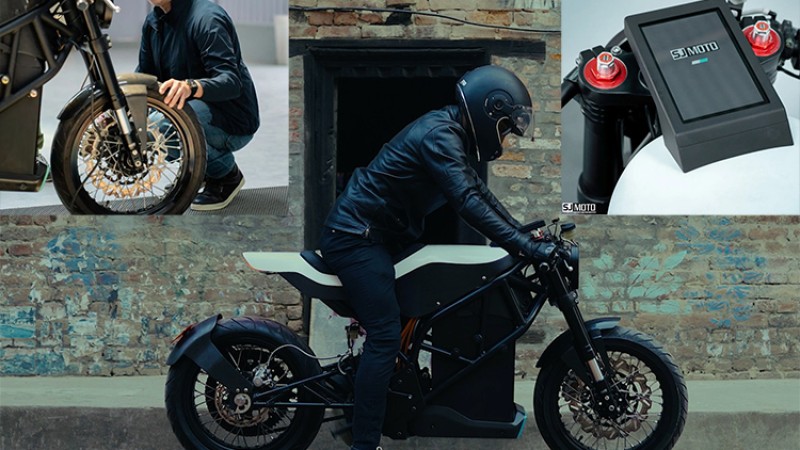 सौरभ ज्योतिले लिए नेपालमा बनेको पहिलो इलेक्ट्रीक मोटरसाइकल