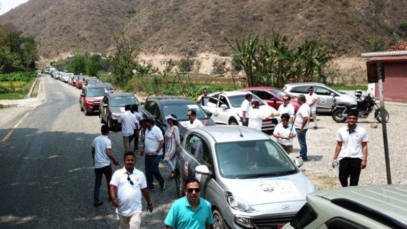 मेरोअटो ‘मोटर र्‍याली २’ सम्पन्न, ५० वटा कार र १३० जना सहभागी