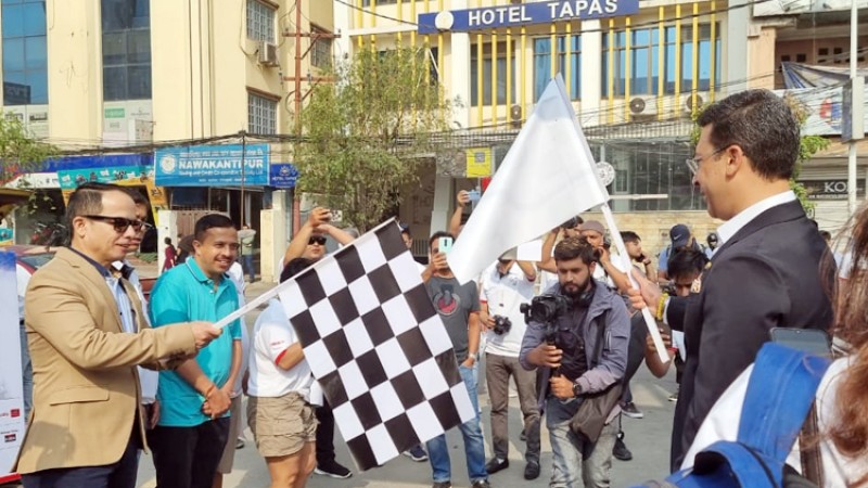 मेरोअटो ‘मोटर र्‍याली २’ सुरू, सिन्धुलीको मूलकोट पुग्ने