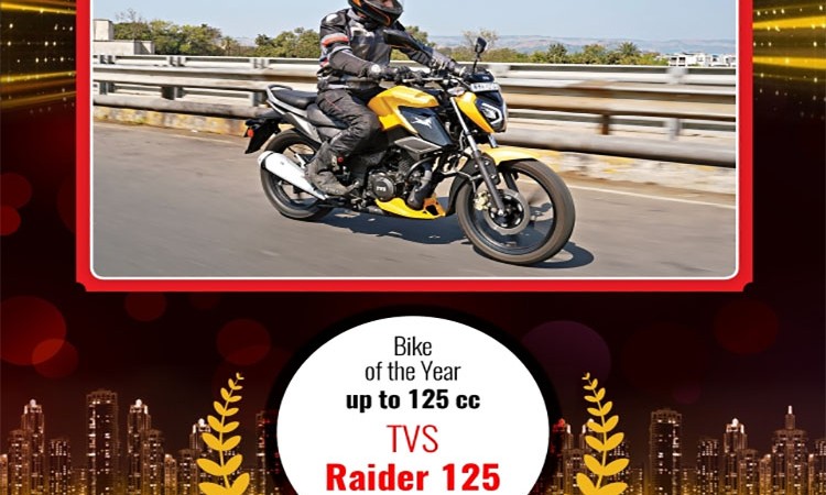 टीभीएस रेडरले पायो ‘मोटरसाइकल अफ दी इयर २०२२’ अवार्ड_img