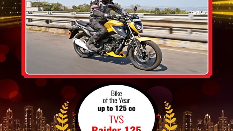 टीभीएस रेडरले पायो ‘मोटरसाइकल अफ दी इयर २०२२’ अवार्ड