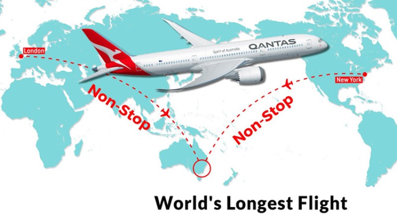 क्वान्टसद्वारा विश्वकै सबैभन्दा लामो र ननस्टप उडानको घोषणा