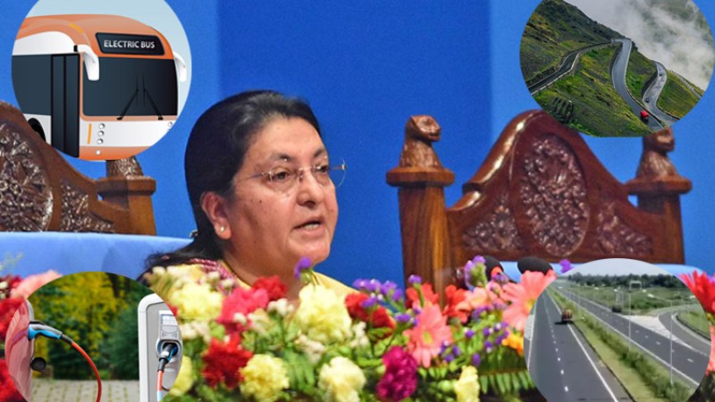 सरकारको नीति तथा कार्यक्रममा सडक र सवारी