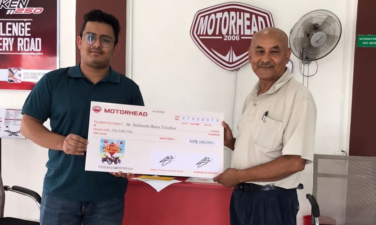 मोटरहेड मोटरसाइकल खरिद गर्दा तुलाधरले जिते १ लाख_img