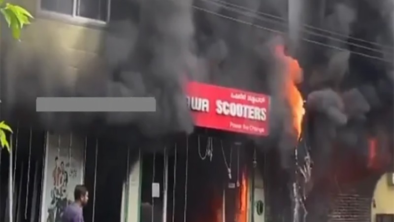 दोस्रो पटक ओकिनवाको शोरुममा लाग्यो आगो, नेपालमा सर्वाधिक आयात हुन्छ ओकिनवा