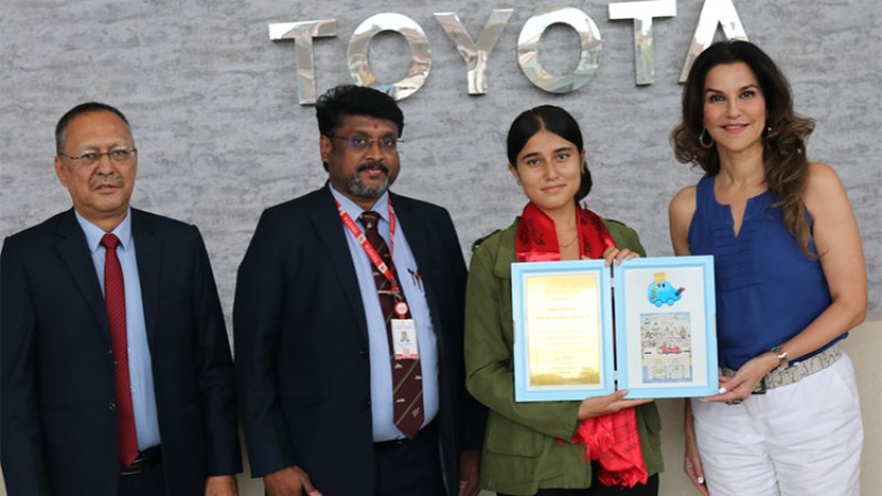 नेपाली छोरीले कोरेको कारको चित्रले ५ लाख बढीलाई उछिन्दै जित्यो अवार्ड