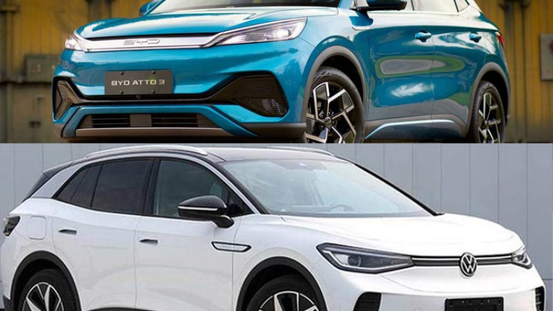 इलेक्ट्रीक एसयूभी एटो ३ को प्रतिस्पर्धी आई डी ४, यस्ता छन् भिन्नता