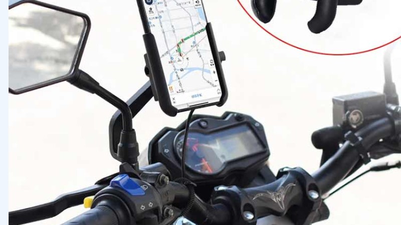 अब मोटरसाइकलमा मोबाइल स्ट्याण्ड राख्न पाइने