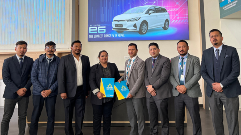 कुमारी बैंकले बीवाइडीका गाडी किन्न ८० प्रतिशतसम्म कर्जा दिने