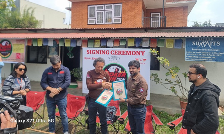 पोकर रन १३ औं संस्करणको मूख्य प्रायोजकमा रोयल इनफिल्ड_img
