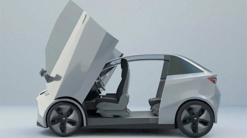 ५३ किलोवाट आवरको ब्याट्रीमा टेस्लाको सानो कार