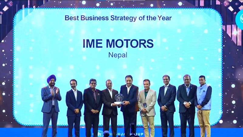 आईएमई मोटर्सले पायो अशोक लेल्याण्डबाट अवार्ड