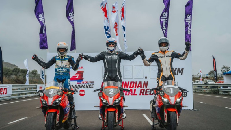 आपचे आरआर ३१० को टप स्पीड १७२ किलोमिटर प्रतिघन्टा रेकर्ड