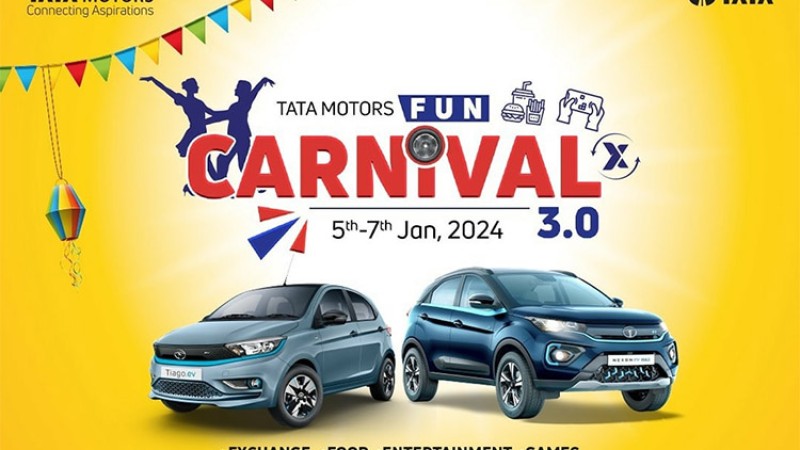 पाँच स्थानमा एक साथ टाटा ‘कार्निभल ३.०’, ईभी किन्नेलाई ६ अफर