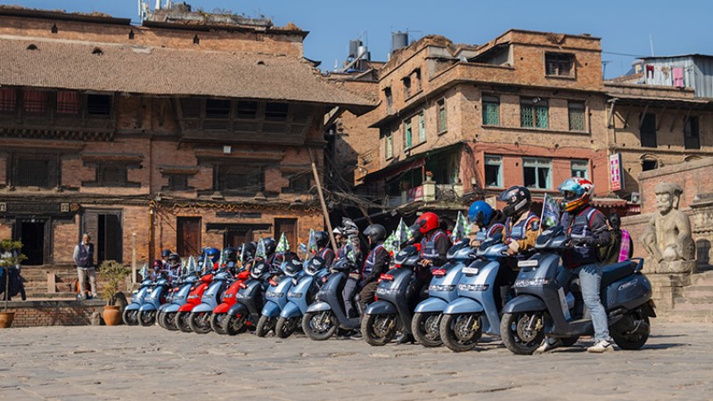 टीभीएस आईक्युबको १ लाख किलोमिटर यात्रा पुरा