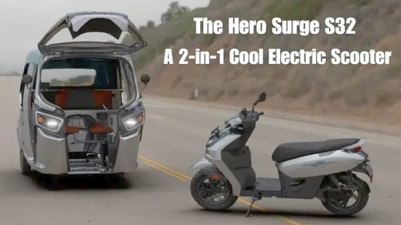 हिरोको पहिलो कन्भर्टेवल स्कुटर, तीन मिनेटमा नै कार्गो बोक्ने बनाउन सकिने