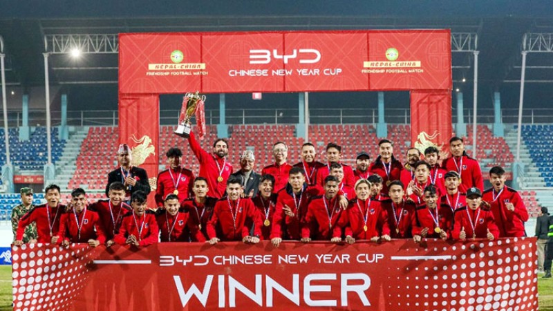बीवाइडीद्धारा प्रायोजित ‘चाइनिज न्यू इयर कप’ फुटबल सम्पन्न
