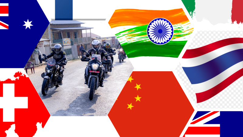 विश्वका एक दर्जनभन्दा धेरै देशमा बन्ने मोटरसाइकल आउँछन् नेपाल