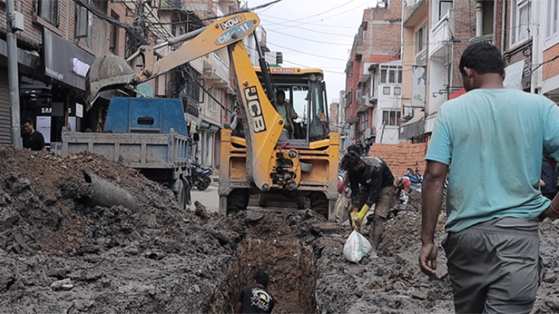 दुई पाँच तारे होटलको बीचमा रहेको सडक वाकिङ हेरिटेज बन्दै (भिडियोसहित)