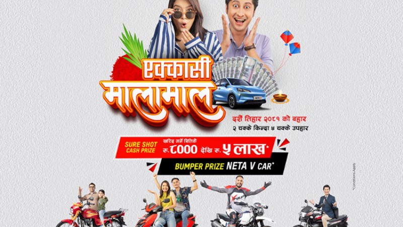 हिरोको ‘एक्कासी मालामाल’ अफर, मोटरसाइकल किन्दा कार पाइने !