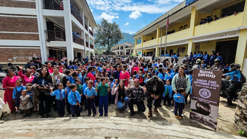 रोयल इनफिल्ड ‘वान राइड २०२४’ सम्पन्न, देशभरका ४५० राइडर सहभागी